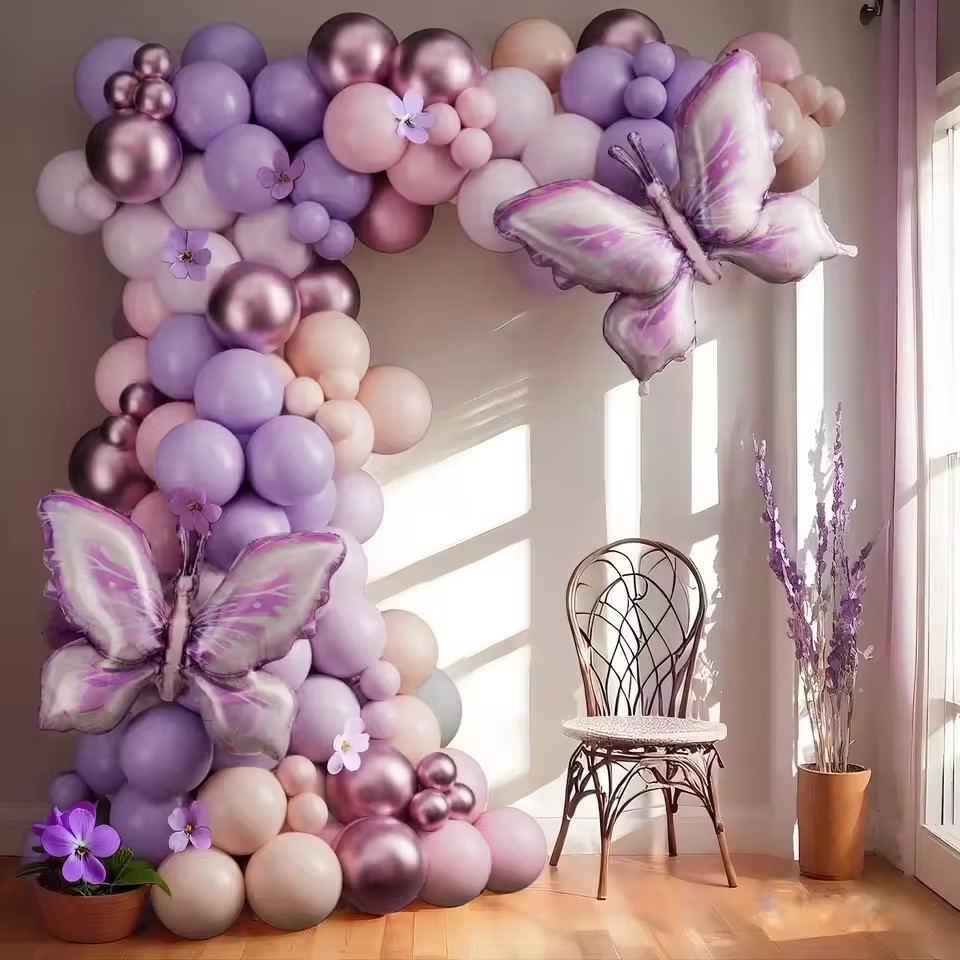 Balloon Arch Kit - Kit Dekorasi Balon Garland Arch Kupu-kupu