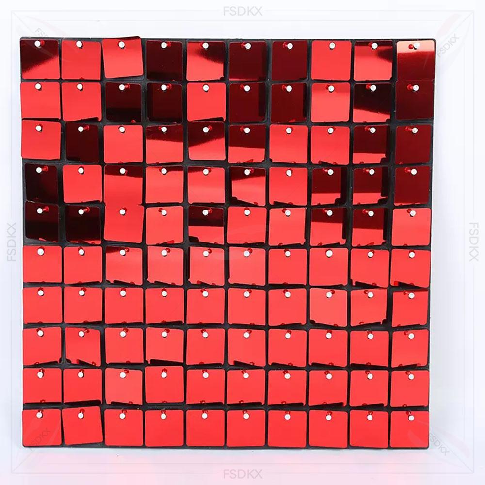 Flower Wall Panel - Produsen Panel Sequin Dinding Berkilau, Latar