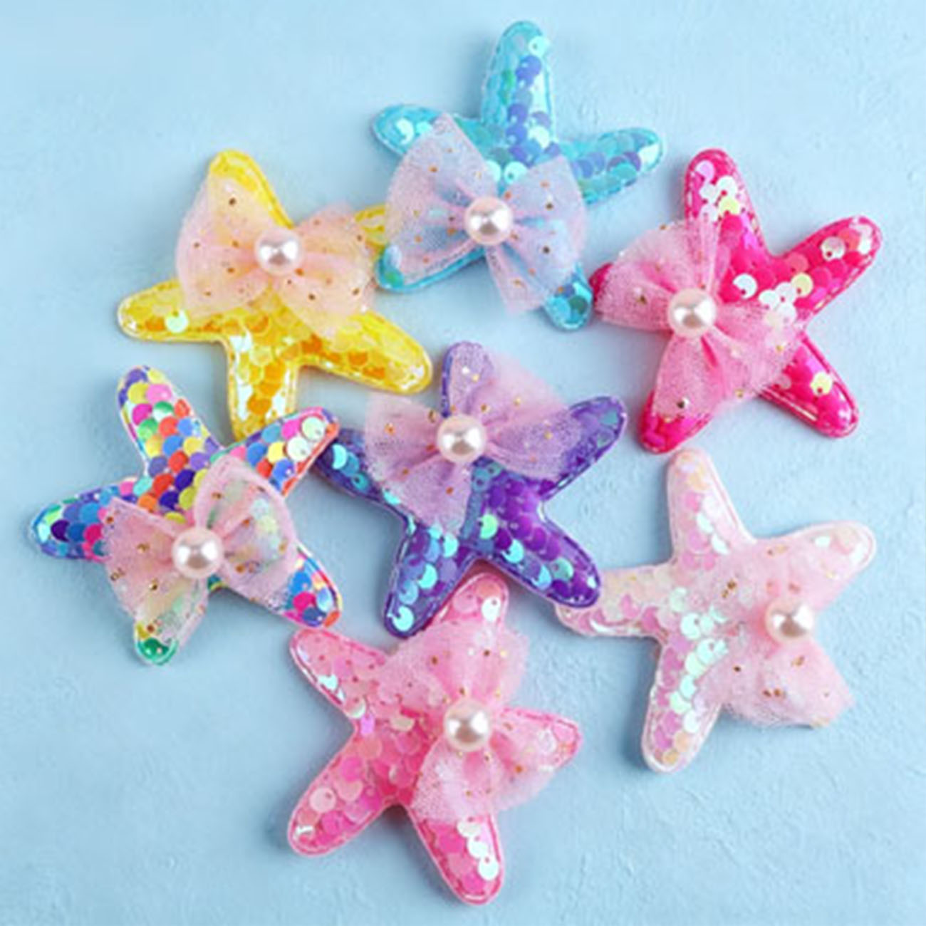 Glitter Tablecloth - 1/7 Buah Jepit Rambut Bintang Laut