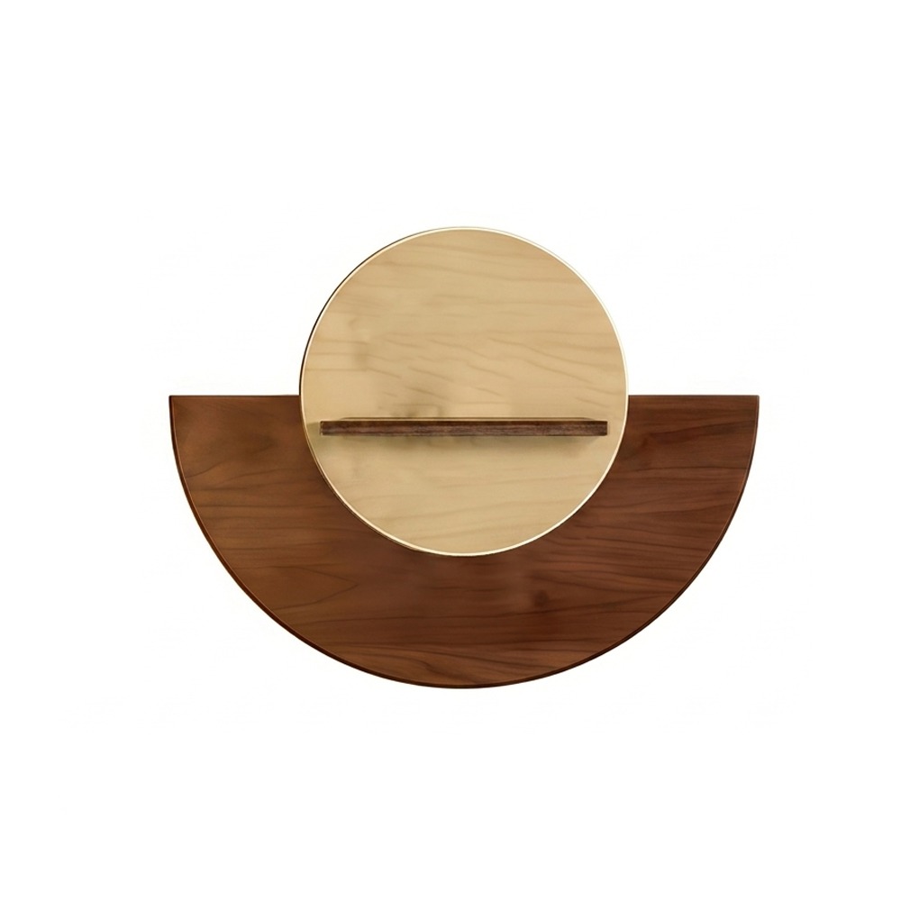 Flower Wall Panel - Rak Bunga Oval Kayu untuk Dinding,