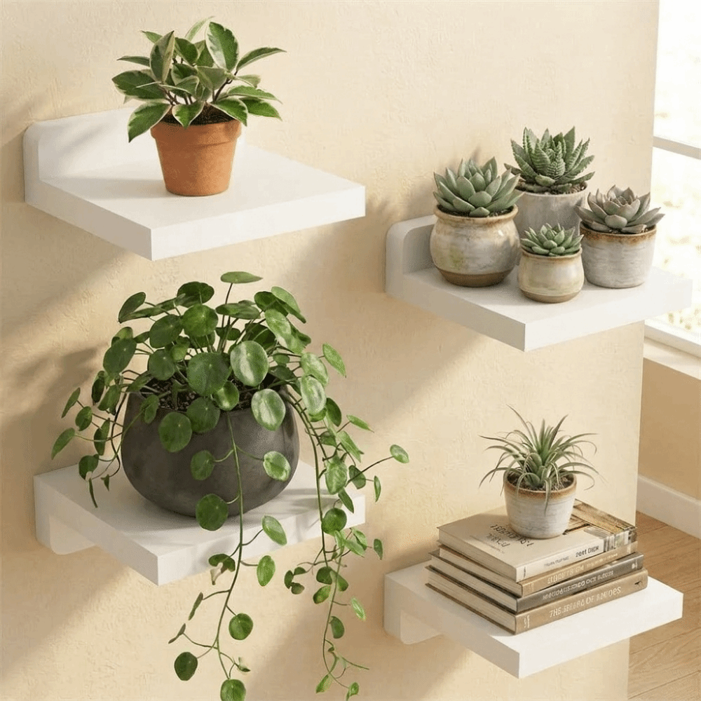 4 Buah Rak Kayu Kecil Mengamba - Flower Wall Panel ulasan dan harga