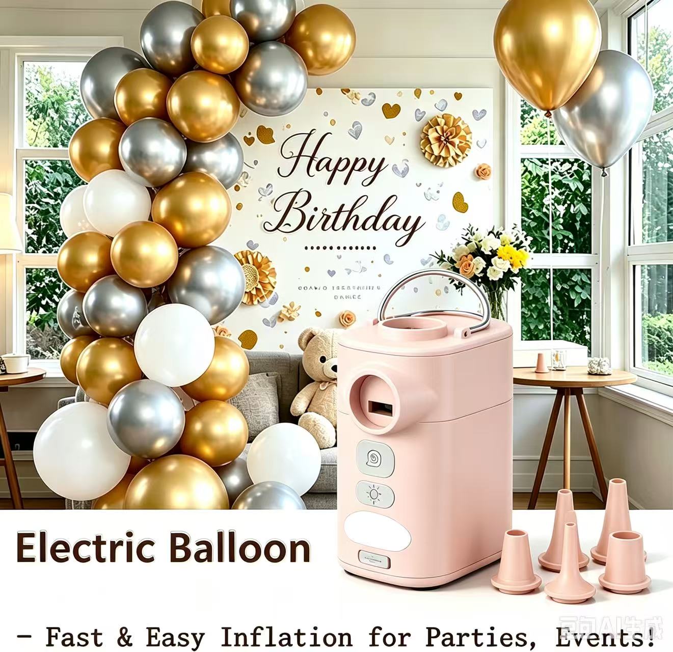 Pompa Balon Elektrik Portabel, - Balloon Pump Hand ulasan dan harga