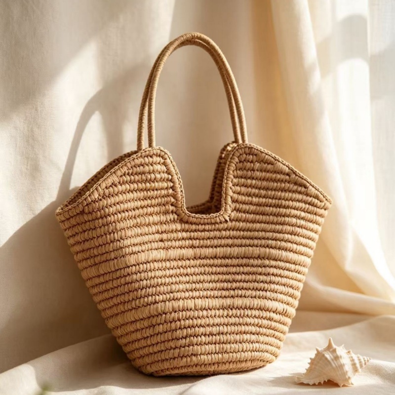 Tas Anyaman Jerami Warna Solid - Paper Straw Color ulasan dan harga