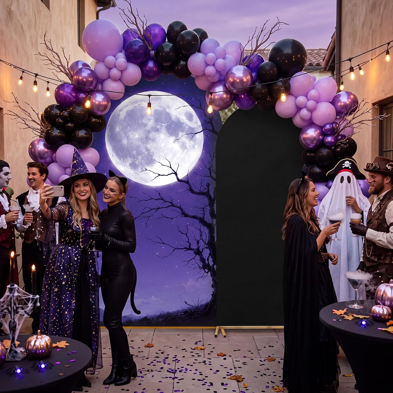 Backdrop Pesta Keluarga Hallow - Dessert Table Backdrop ulasan dan harga