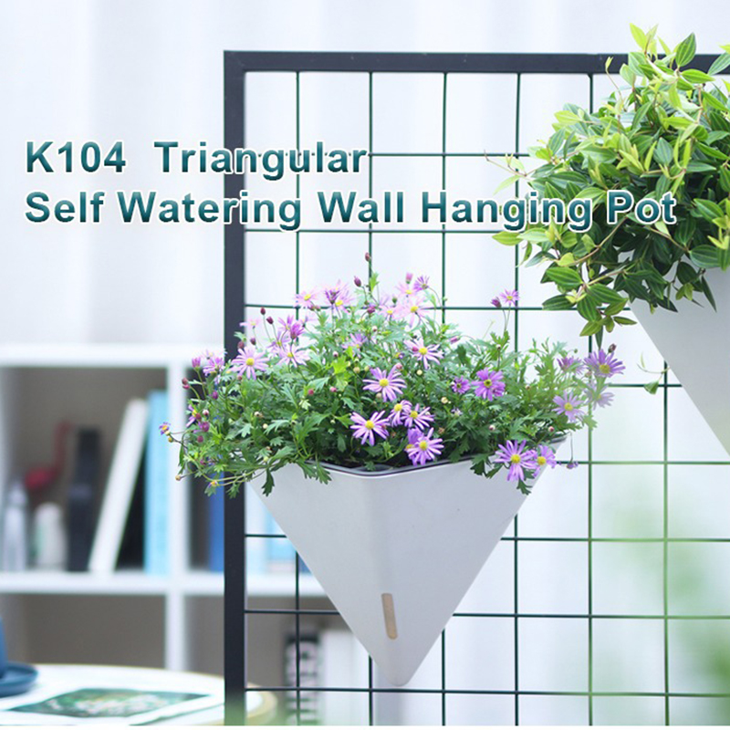 Pot Bunga Segitiga Gantung Din - Flower Wall Panel ulasan dan harga