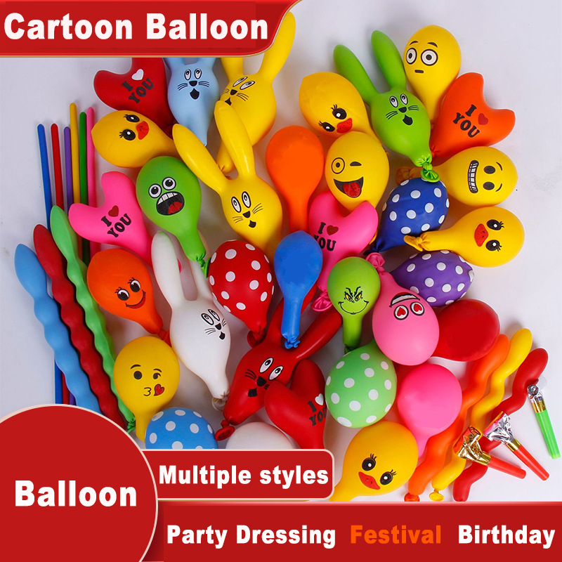 50/100 Pcs Balon Kartun Tanpa  - Balloon Pump Hand ulasan dan harga