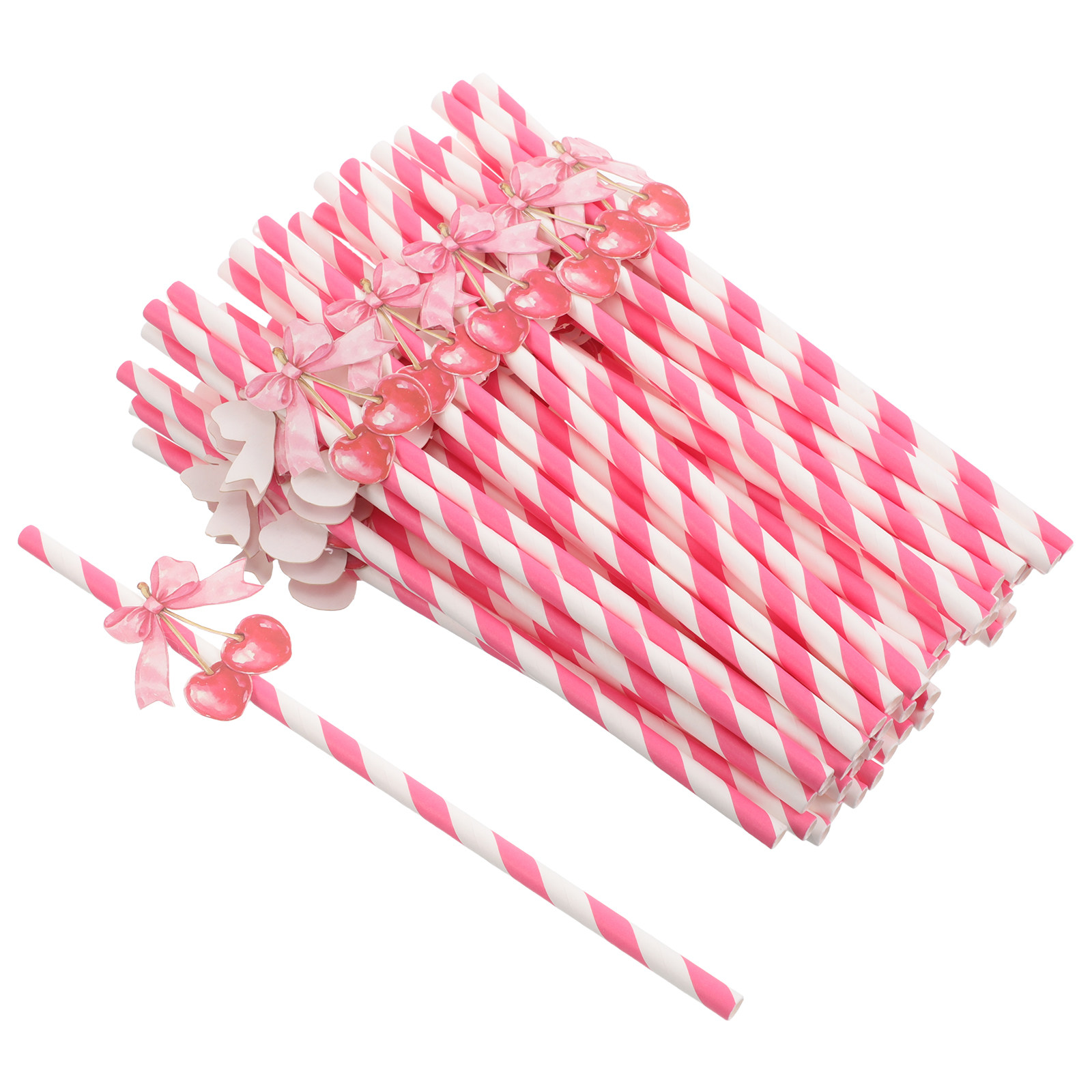 50 buah sedotan kertas bertema - Paper Straw Color ulasan dan harga