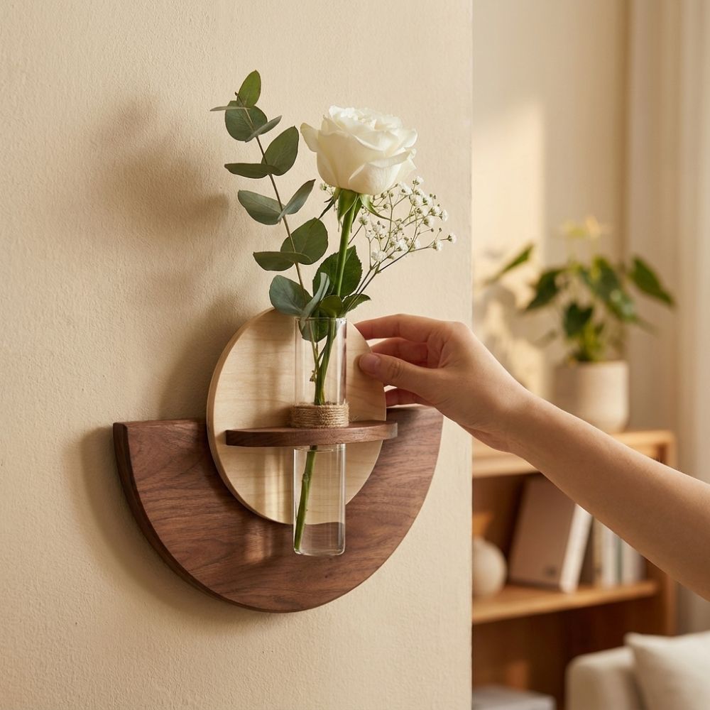 Rak Bunga Gantung Dinding Kayu - Flower Wall Panel ulasan dan harga